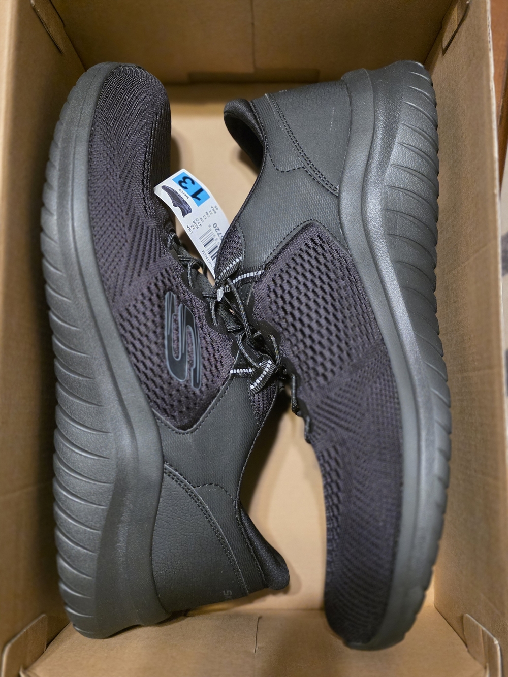 Skechers Men's Slip-On Athletic Shoes in Black